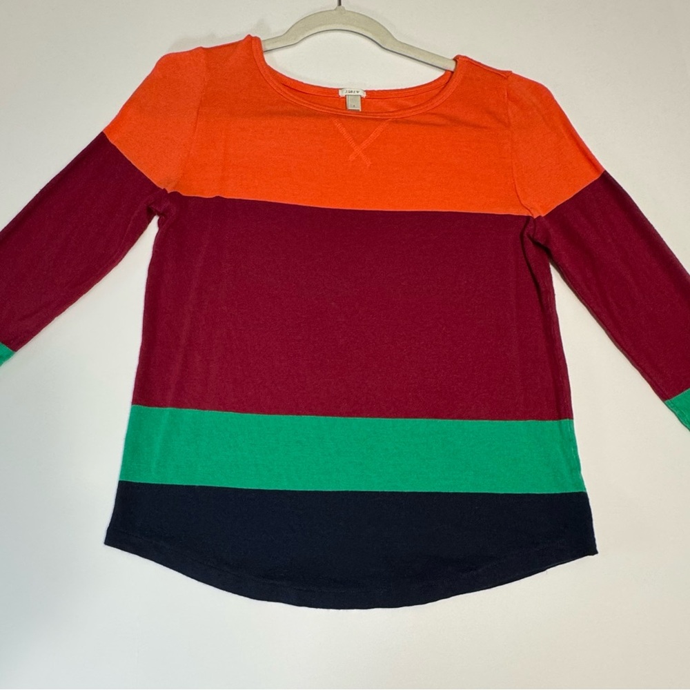 J. Crew  Blouse Women’s Multicolor Long Sleeve Sz Small